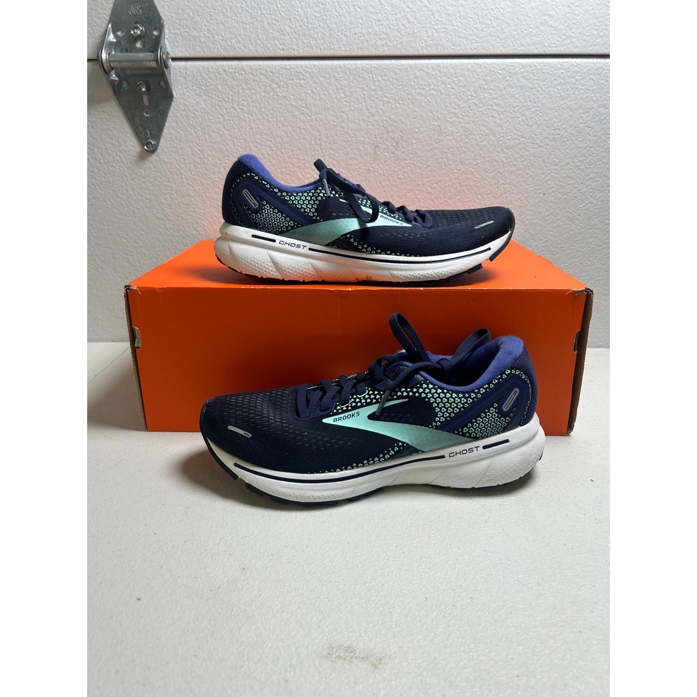 Brooks Ghost 14 Navy Light Blue Purple Size 7.5 #2992